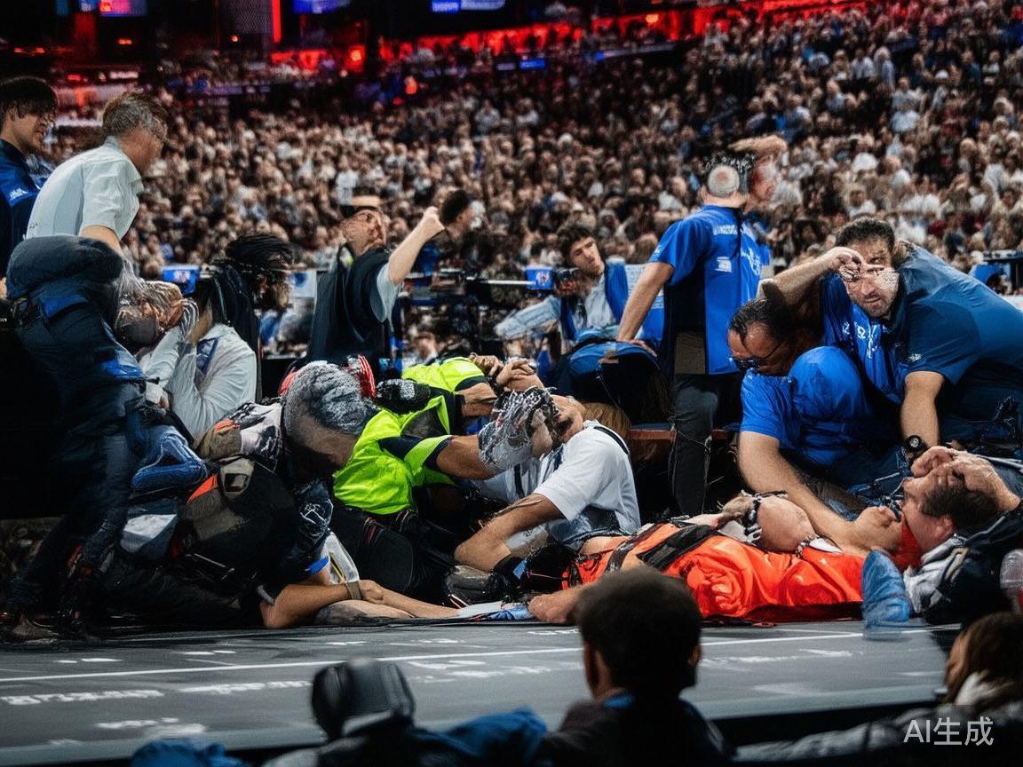 关注赛事动态和突发事件：比赛中选手受伤、技术问题或